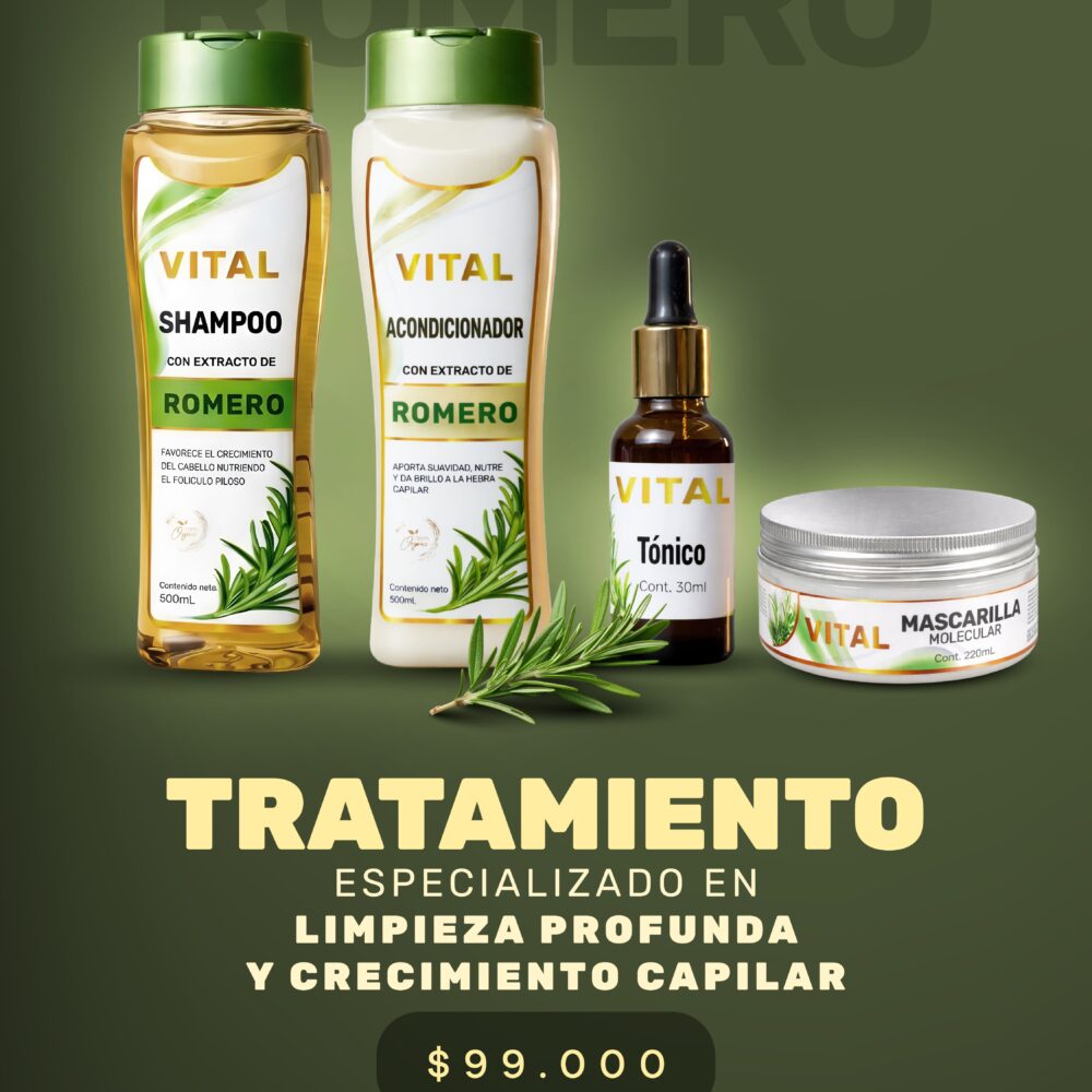 Vital Formats -05 Kit Romero – Limpieza Profunda y Crecimiento Capilar