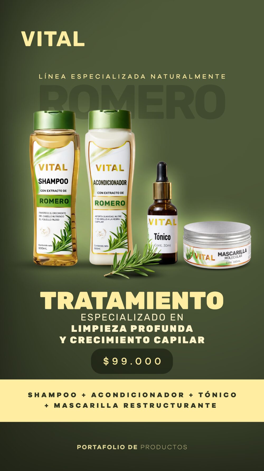 Vital Formats -05 Kit Romero – Limpieza Profunda y Crecimiento Capilar